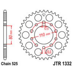 Звездочка задняя JT Sprockets (шаг 525 ) JT JTR1332